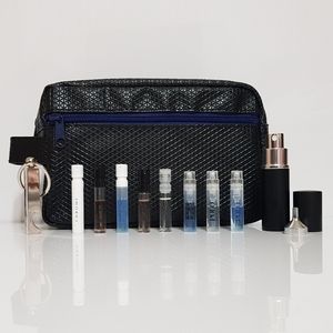 Men's Fragrance Discovery Vault in Travel Bag with Bonus Atomizer and Keychain